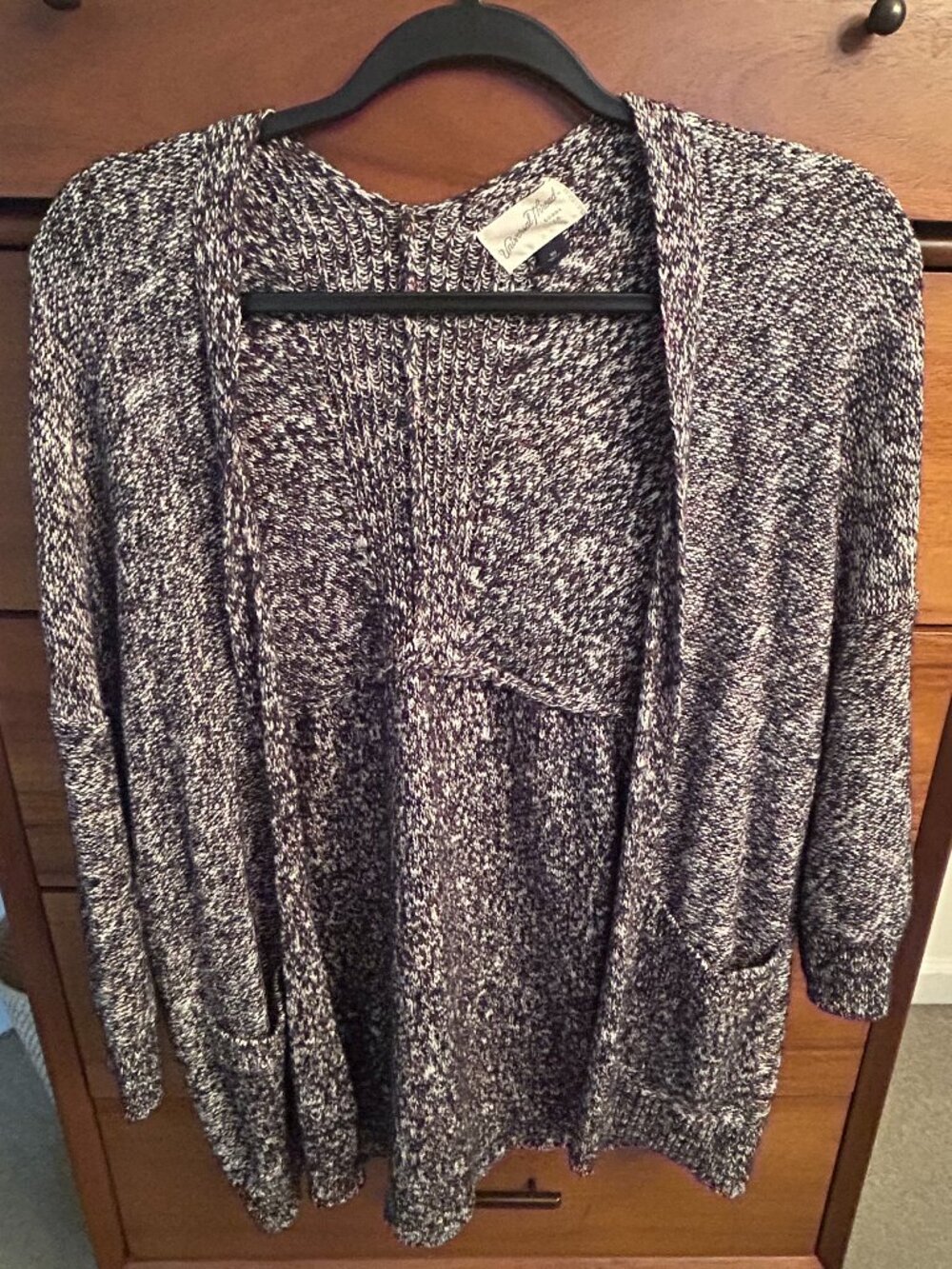 Gray Open-Front Cardigan With Patch Pockets | Universal Thread (Target) | XS